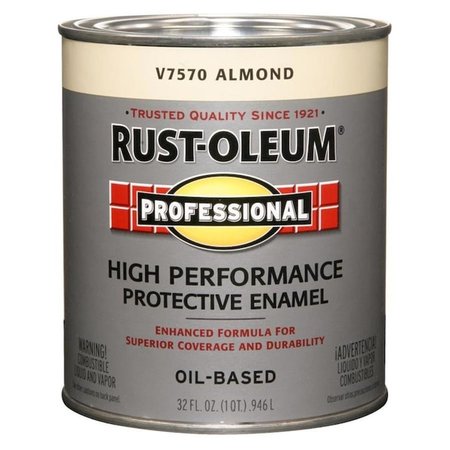 Genova Genova V7570502 Rust-Oleum Professional Oil-Based Gloss Almond Interior & Exterior Industrial Enamel Paint - Pack of 2 V7570502